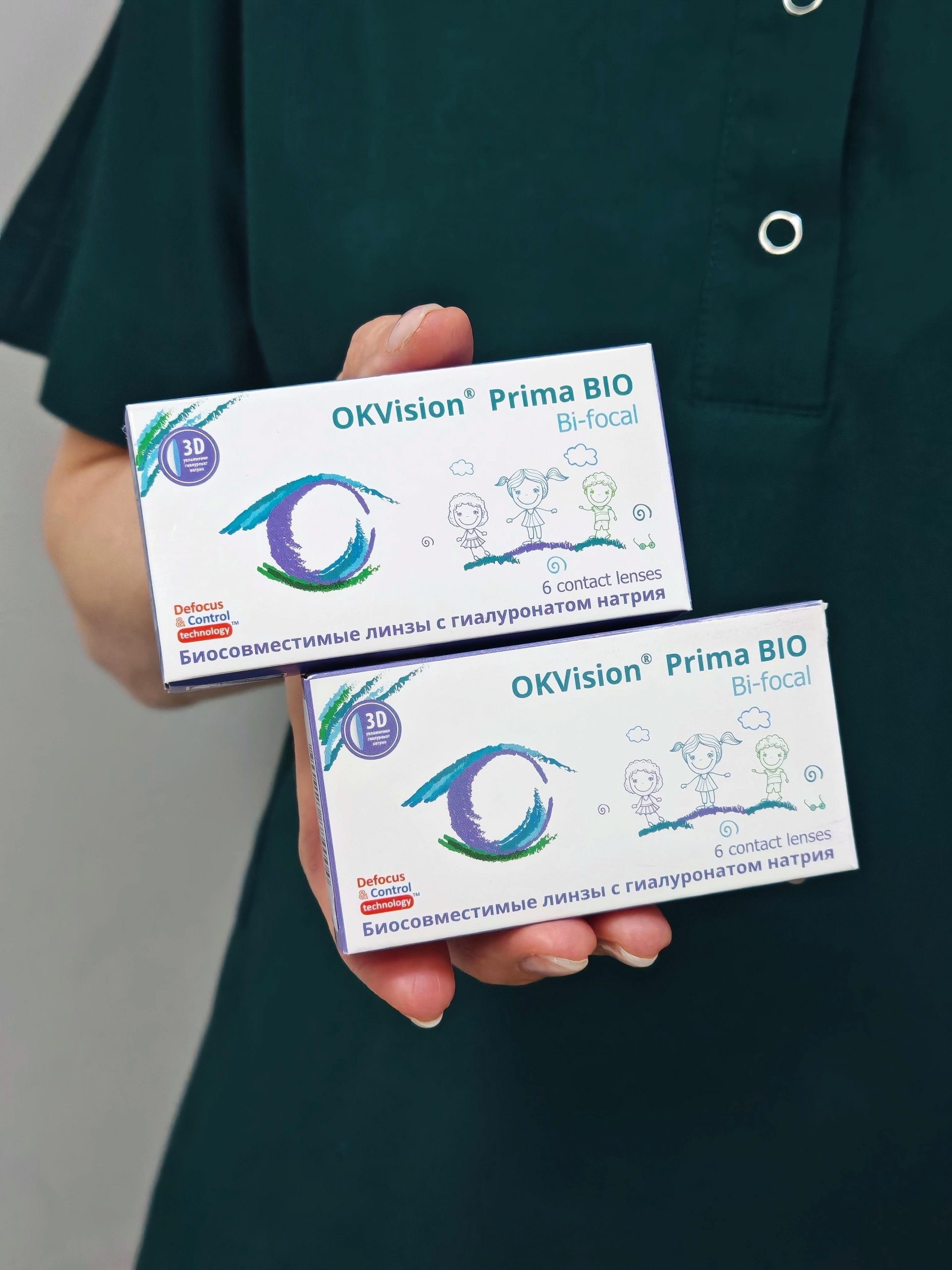 Дефокусные линзы для детей OKVision Prima BIO Bi-focal